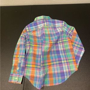 plaid toddler button down